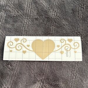 Gold Heart Sticker
